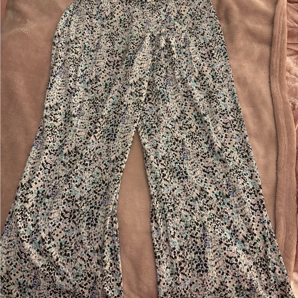 Multicolor Patterned Wide-Leg Pants - image 1